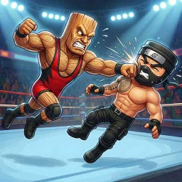 أيقونة WrestleRot: Ring Fighting Game